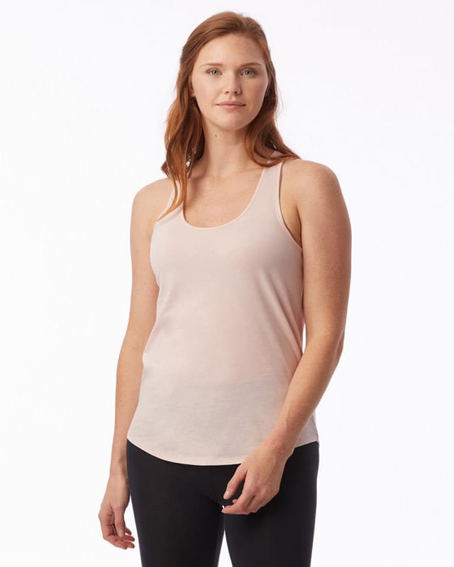 Ladies' Shirttail Satin Jersey Tank