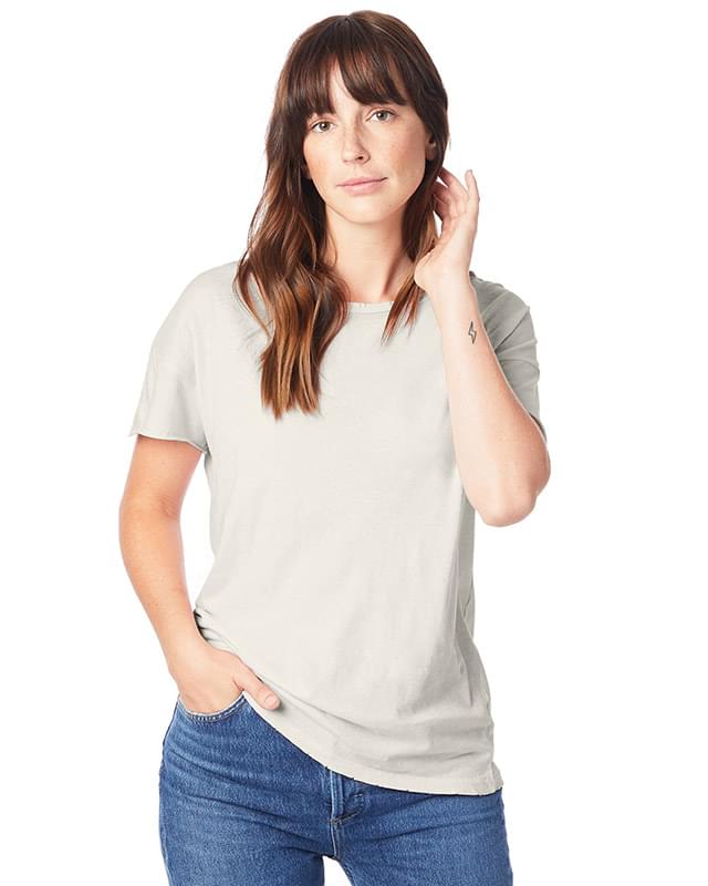 Ladies' Rocker Garment-Dyed Distressed T-Shirt