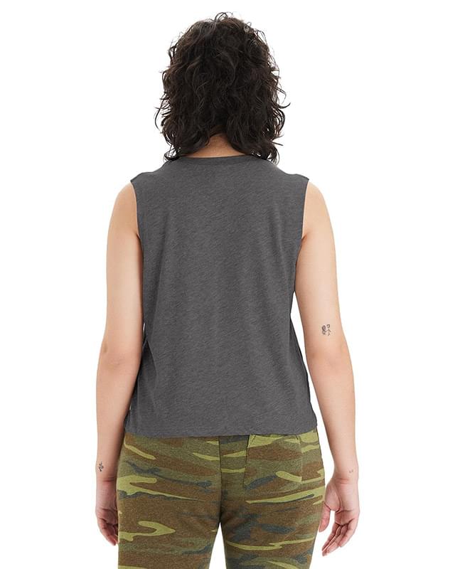 Ladies' Go-To CVC Cropped Muscle T-Shirt