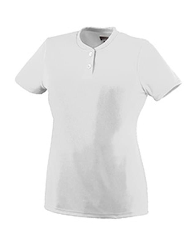 Girls Wicking Two-Button Jersey