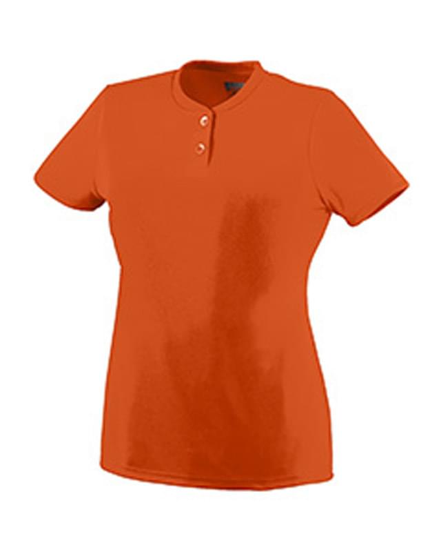 Girls Wicking Two-Button Jersey