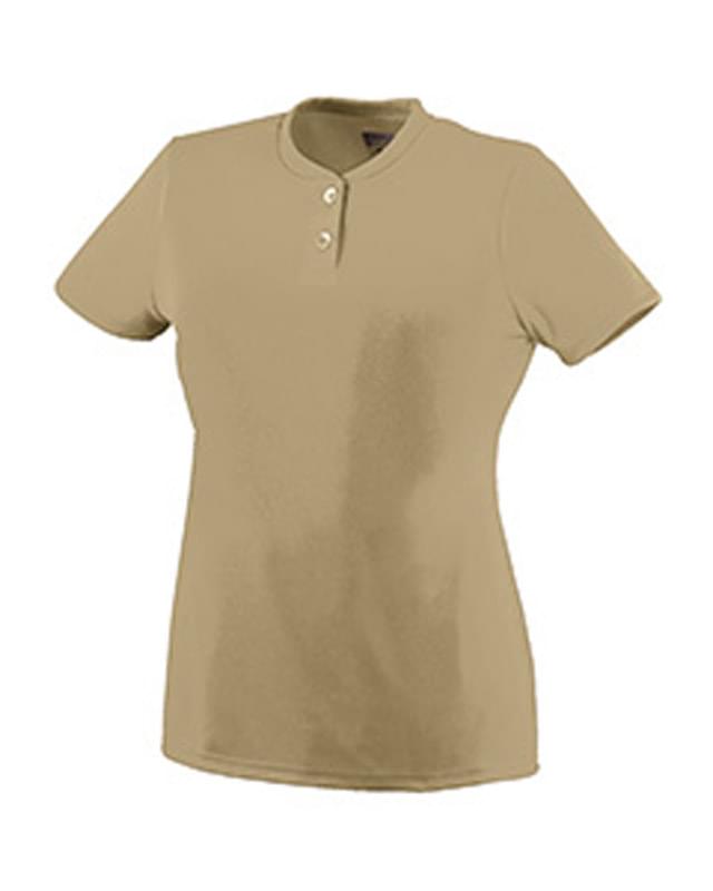 Girls Wicking Two-Button Jersey