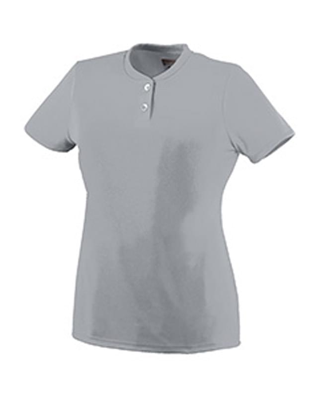 Girls Wicking Two-Button Jersey