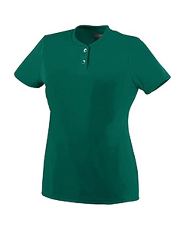 Girls Wicking Two-Button Jersey