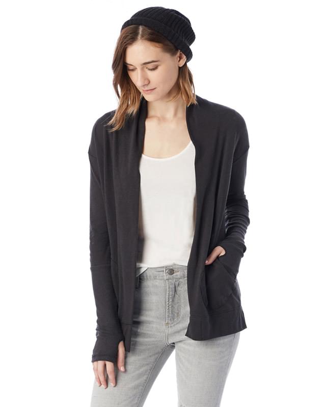 Ladies' Eco-Jersey Rib Sleeve Wrap