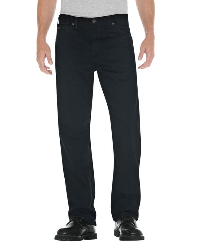 Unisex Relaxed Straight Fit 5-Pocket Denim Jean Pant