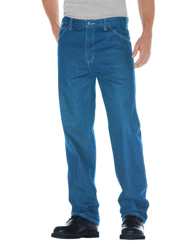 Unisex Relaxed Straight Fit 5-Pocket Denim Jean Pant