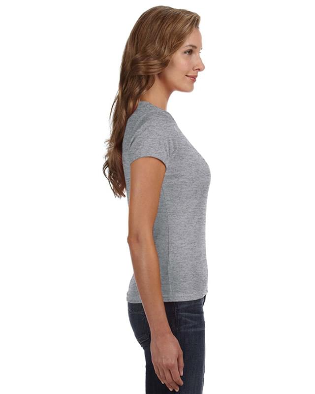 Ladies' 1x1 Baby Rib Scoop T-Shirt Ladies' 1x1 Baby Rib Scoop T-Shirt