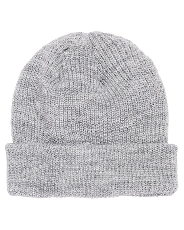Ribbed Cuffed Knit Beanie