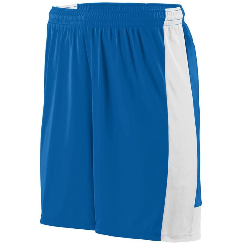 Adult Wicking Polyester Short with Contrast Inserts