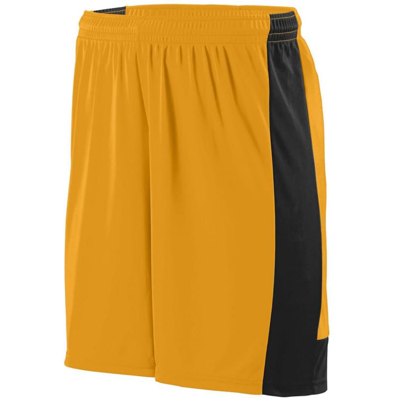 Adult Wicking Polyester Short with Contrast Inserts