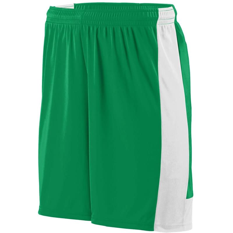 Adult Wicking Polyester Short with Contrast Inserts