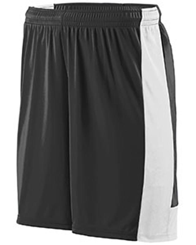 Adult Wicking Polyester Short with Contrast Inserts