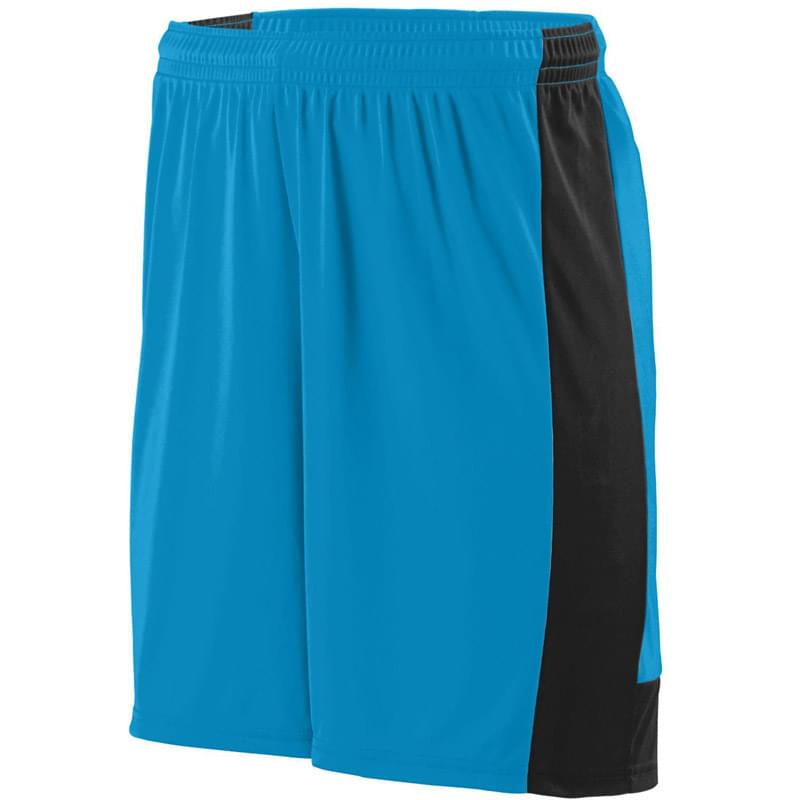 Adult Wicking Polyester Short with Contrast Inserts