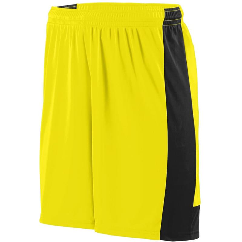 Adult Wicking Polyester Short with Contrast Inserts