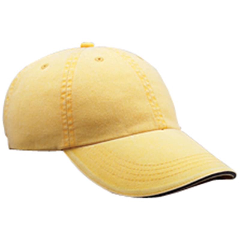 Adult Solid Low-Profile Sandwich Trim Twill Cap