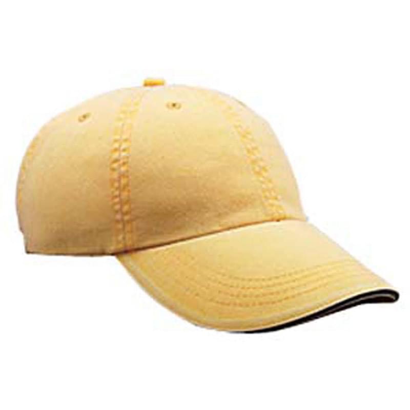 Adult Solid Low-Profile Sandwich Trim Twill Cap