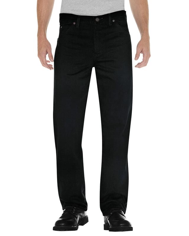 Unisex Regular Straight Fit 5-Pocket Denim Jean Pant