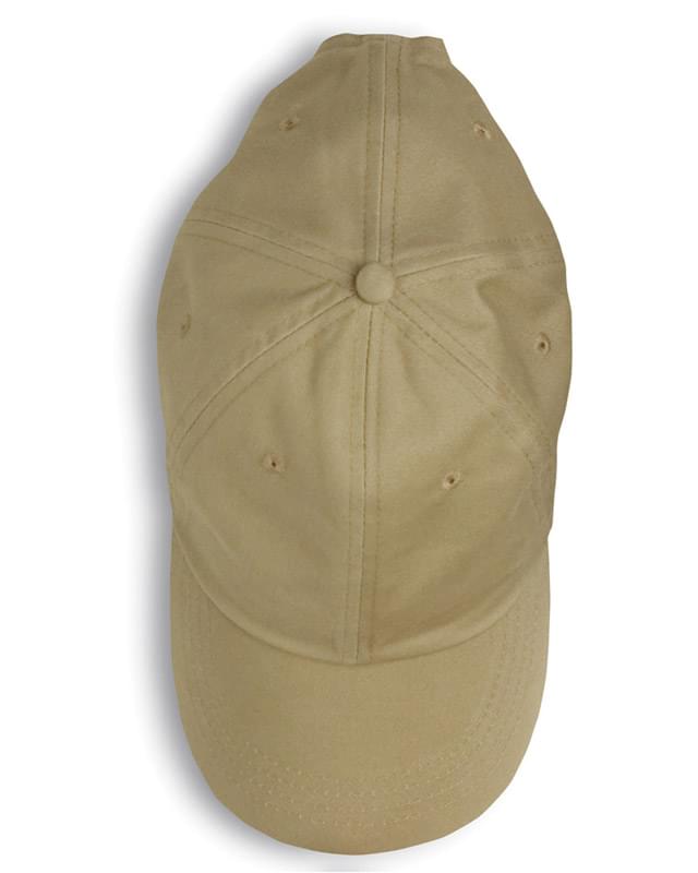 6-Panel Brushed Twill Cap
