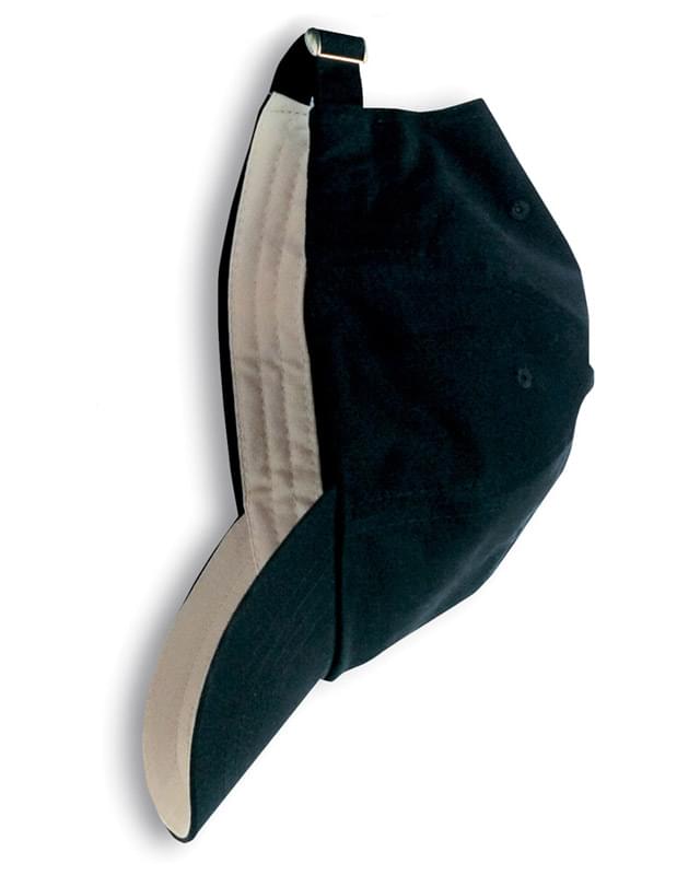6-Panel Brushed Twill Cap
