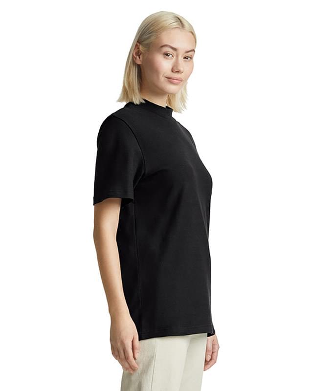 Unisex Mockneck Pique T-Shirt