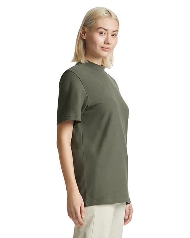 Unisex Mockneck Pique T-Shirt