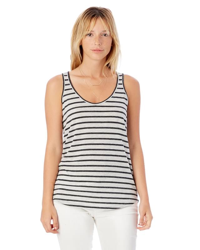 Castaway Eco-Jersey Yarn Dye Stripe Tank