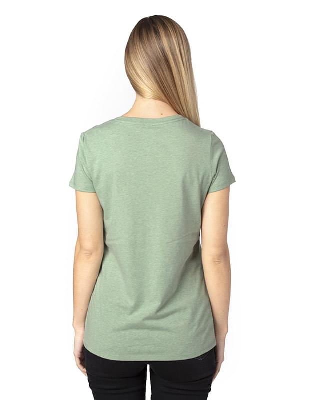 Ladies' Ultimate CVC V-Neck T-Shirt