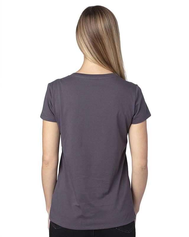 Ladies' Ultimate CVC V-Neck T-Shirt