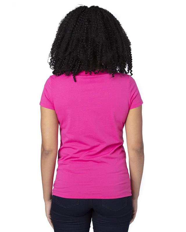 Ladies' Ultimate CVC V-Neck T-Shirt