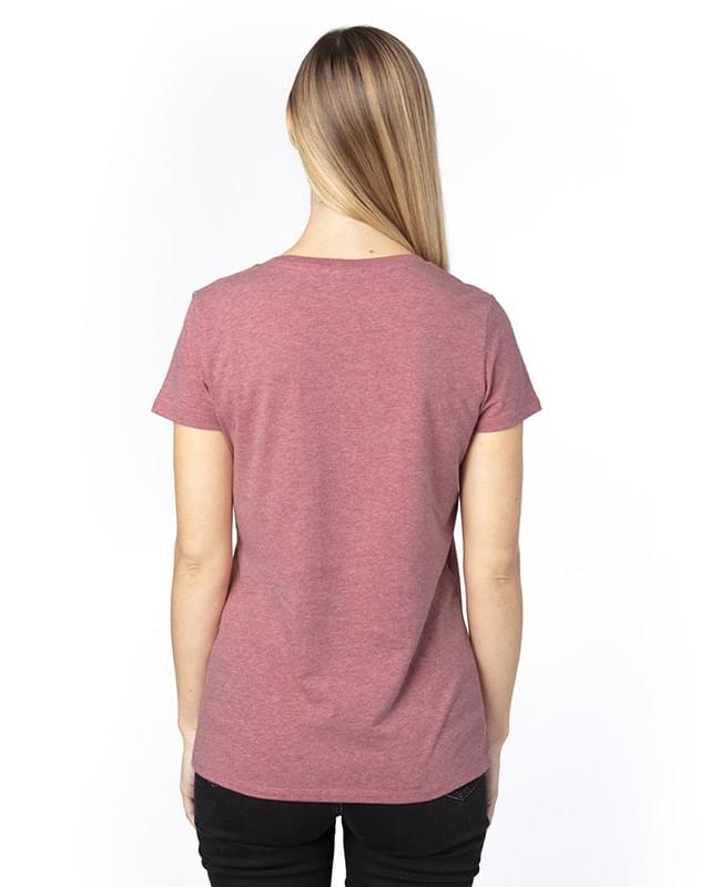 Ladies' Ultimate CVC V-Neck T-Shirt