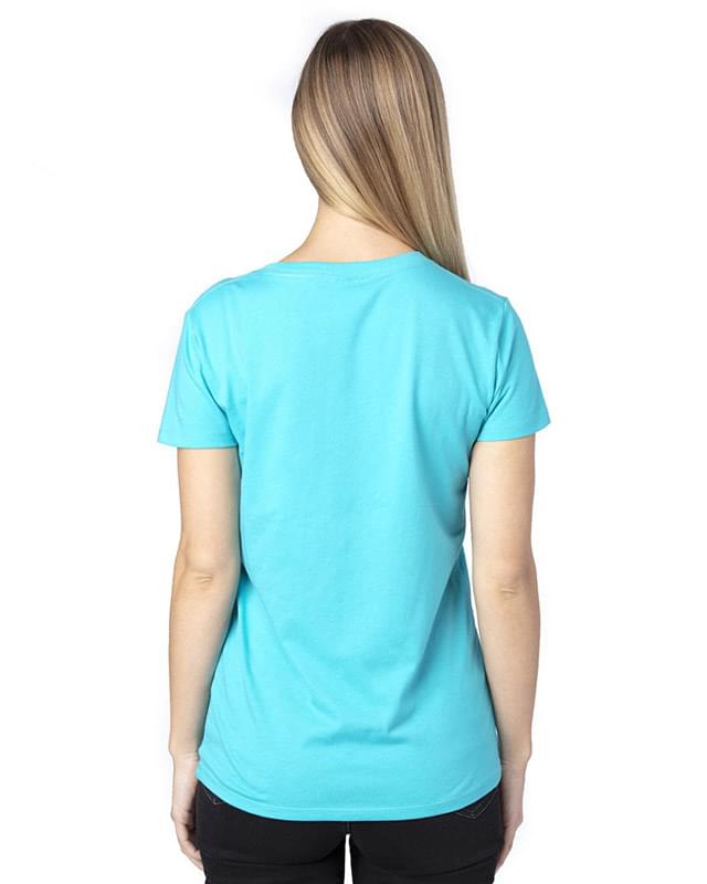 Ladies' Ultimate CVC V-Neck T-Shirt