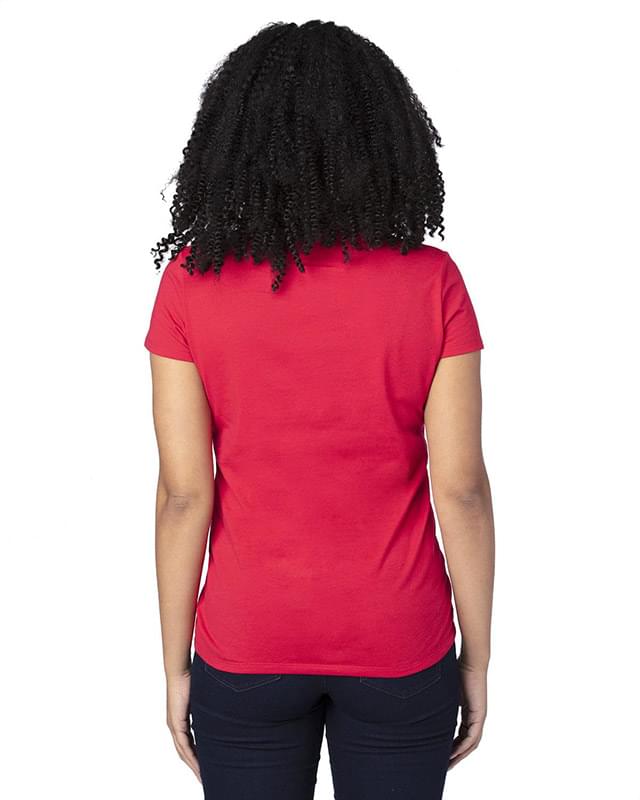 Ladies' Ultimate CVC V-Neck T-Shirt