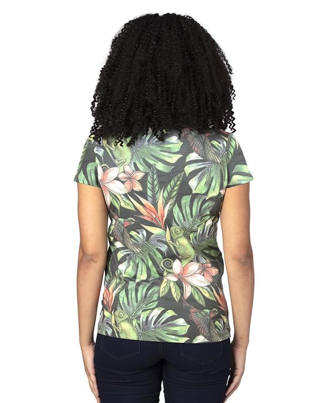 Ladies' Ultimate CVC V-Neck T-Shirt