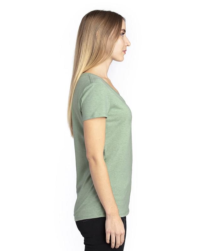 Ladies' Ultimate CVC V-Neck T-Shirt