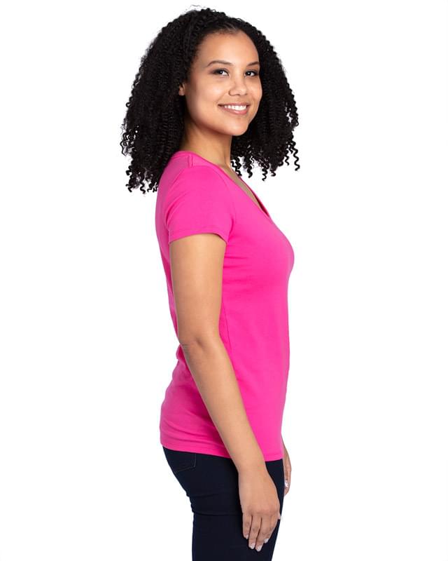 Ladies' Ultimate CVC V-Neck T-Shirt