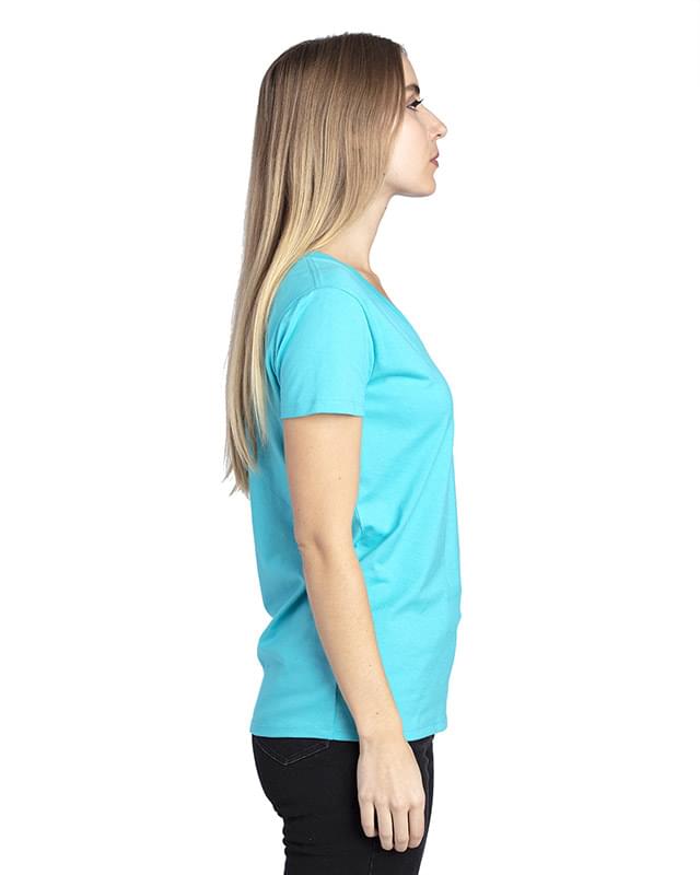 Ladies' Ultimate CVC V-Neck T-Shirt