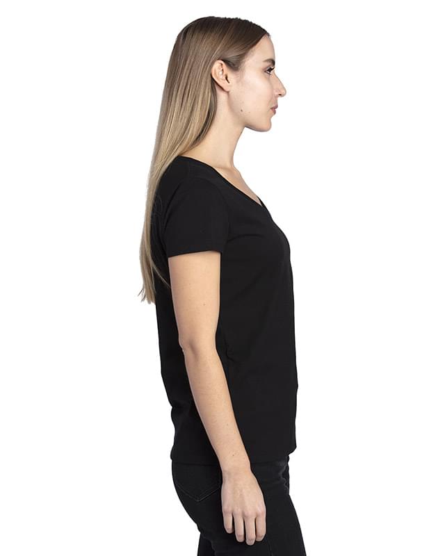 Ladies' Ultimate CVC V-Neck T-Shirt