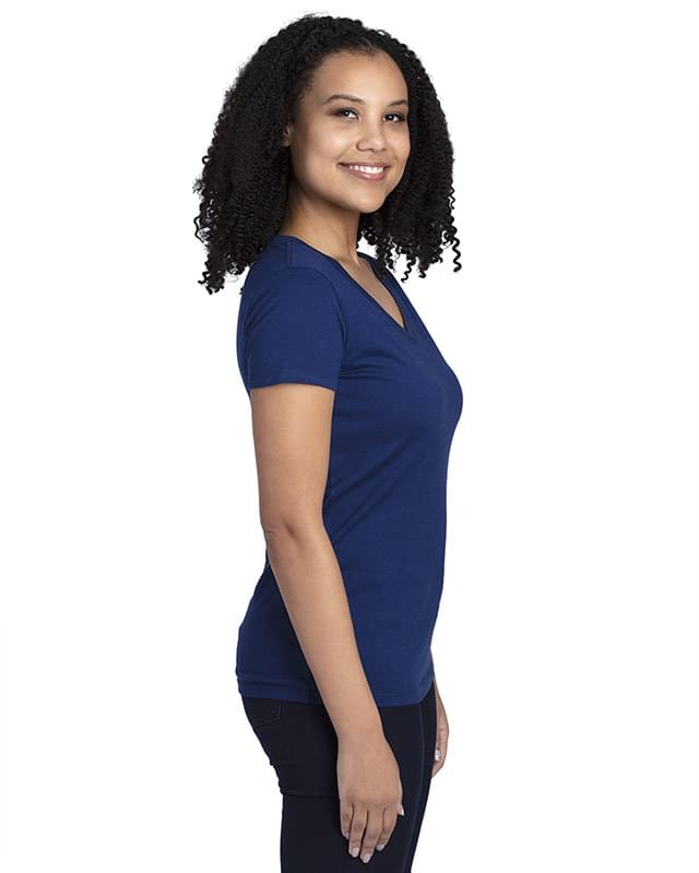 Ladies' Ultimate CVC V-Neck T-Shirt