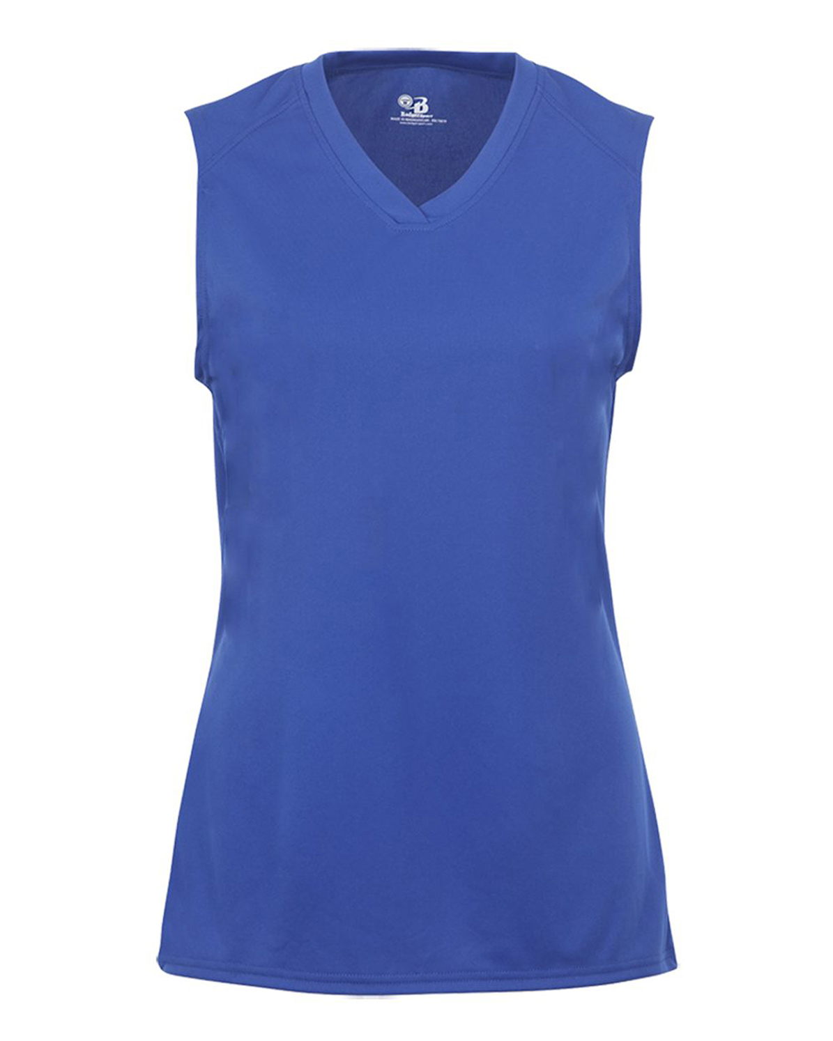 B-Core Girls Performance Solid Color Lap - Neck Sleeveless Tee