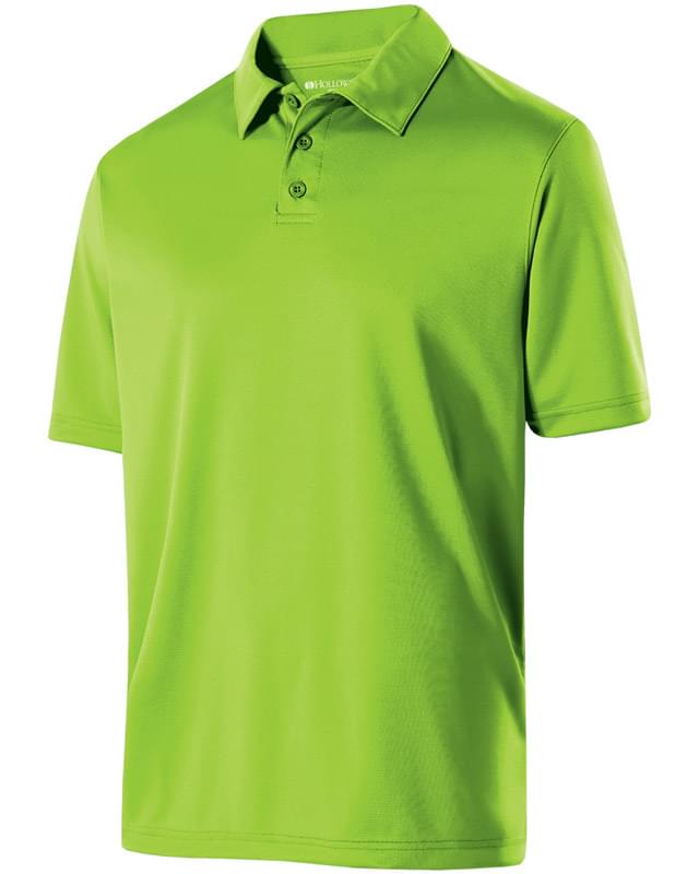 Adult Polyester Textured Stripe Shift Polo