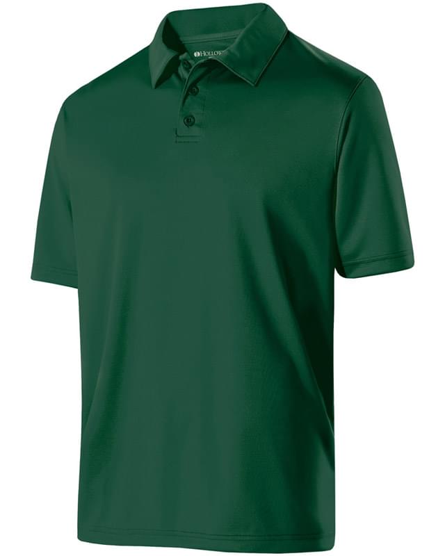 Adult Polyester Textured Stripe Shift Polo
