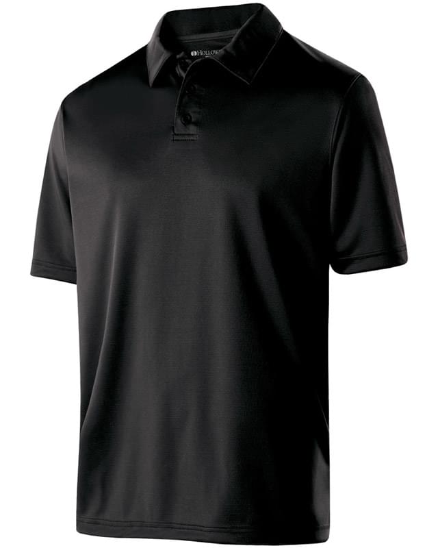 Adult Polyester Textured Stripe Shift Polo