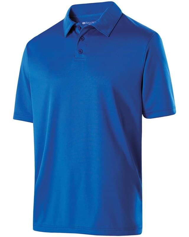Adult Polyester Textured Stripe Shift Polo