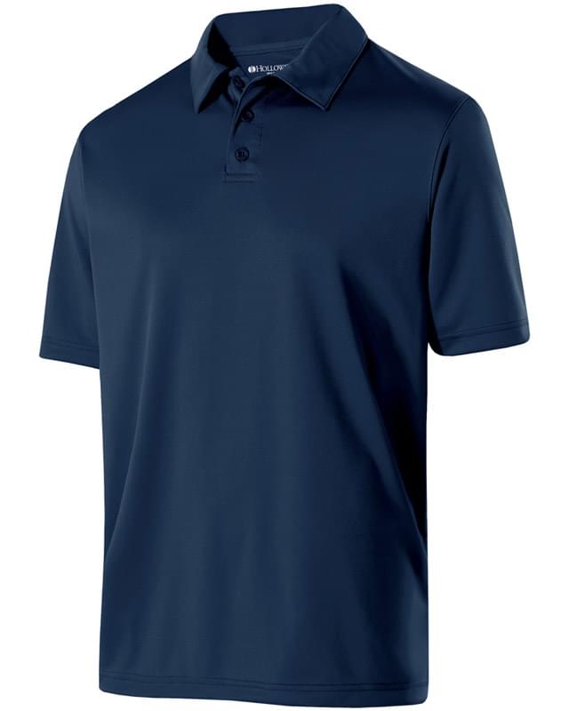 Adult Polyester Textured Stripe Shift Polo