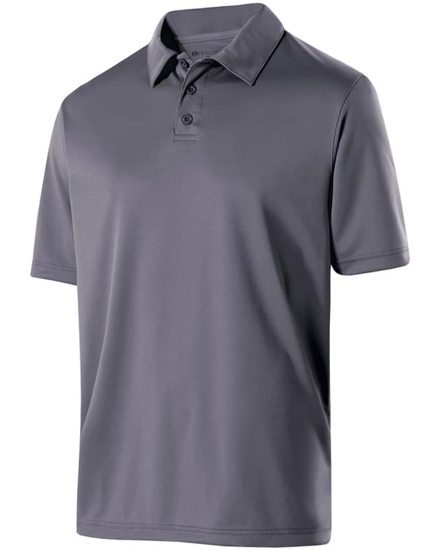 Adult Polyester Textured Stripe Shift Polo