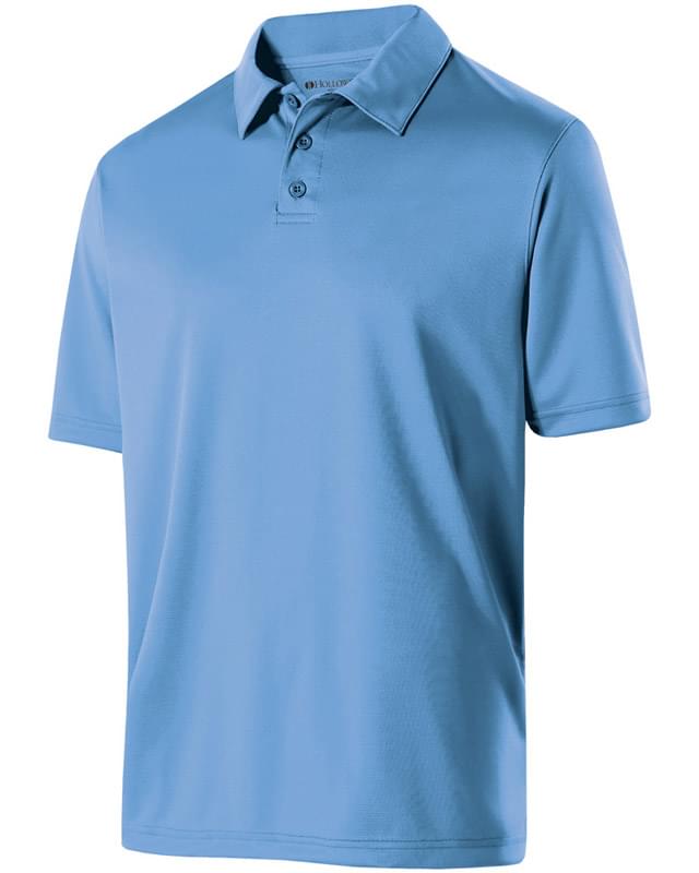 Adult Polyester Textured Stripe Shift Polo