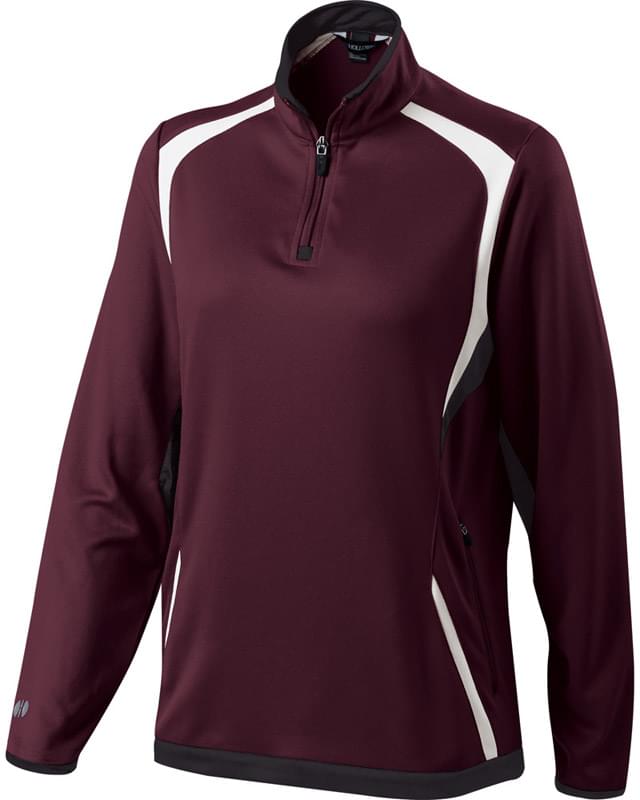 Ladies' Polyester 1/4 Zip Transform Pullover