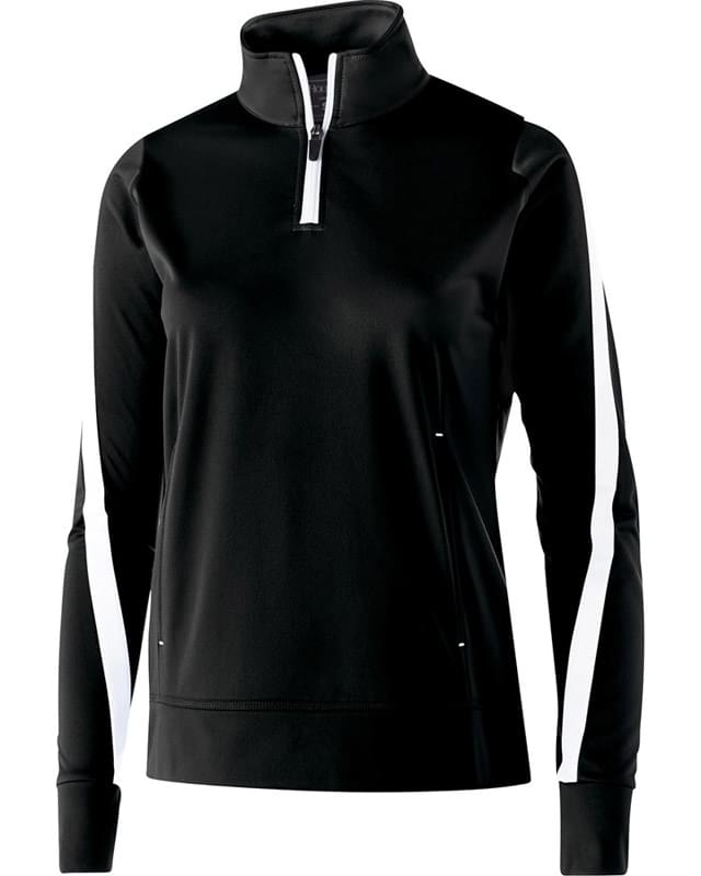 Ladies' Polyester 1/4 Zip Determination Pullover