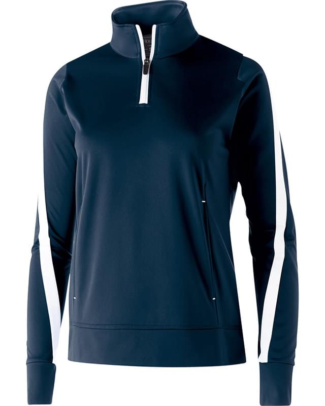 Ladies' Polyester 1/4 Zip Determination Pullover